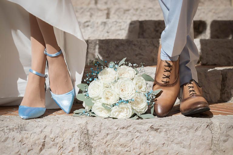 Mariage Yasmin & Romain, détails chaussures - Bouquet