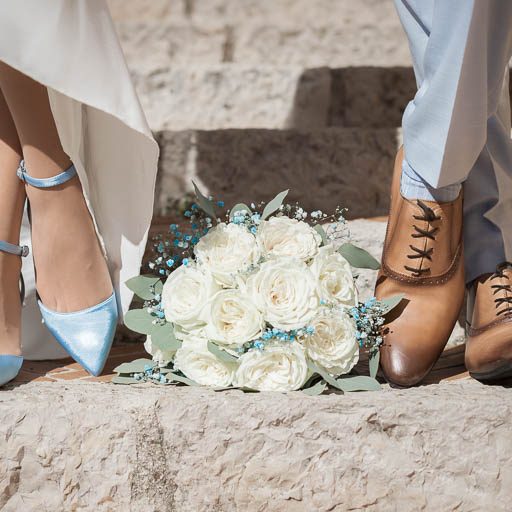 Mariage Yasmin & Romain, détails chaussures - Bouquet